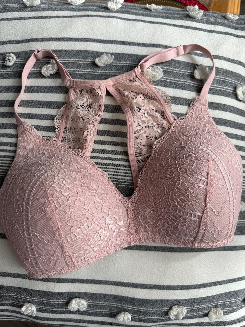 Maidenform Lace Racerback Bra - Dusty Rose
